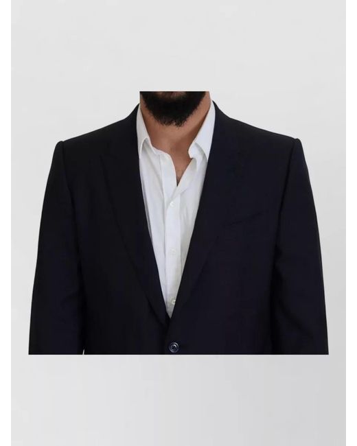 Dolce & Gabbana Blue Single Breasted Two Piece Martini Suit for men