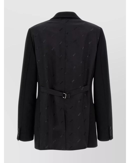 Moschino Black Single-Breasted Blazer