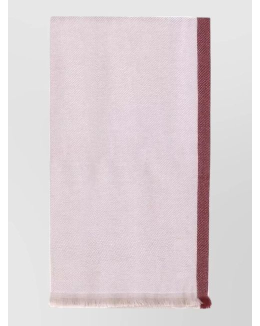 Brunello Cucinelli Pink Cashmere Scarf for men