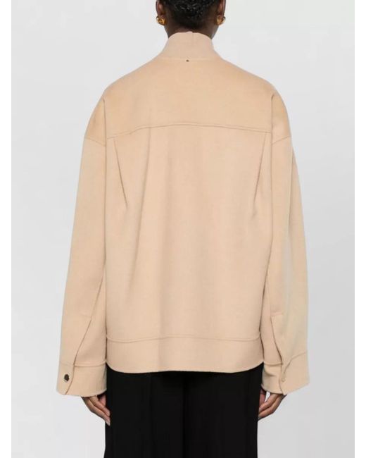 Sportmax Natural Belted Oversized Coat