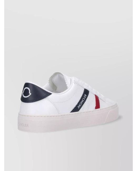 Moncler Metallic Leather Low-Top Sneakers
