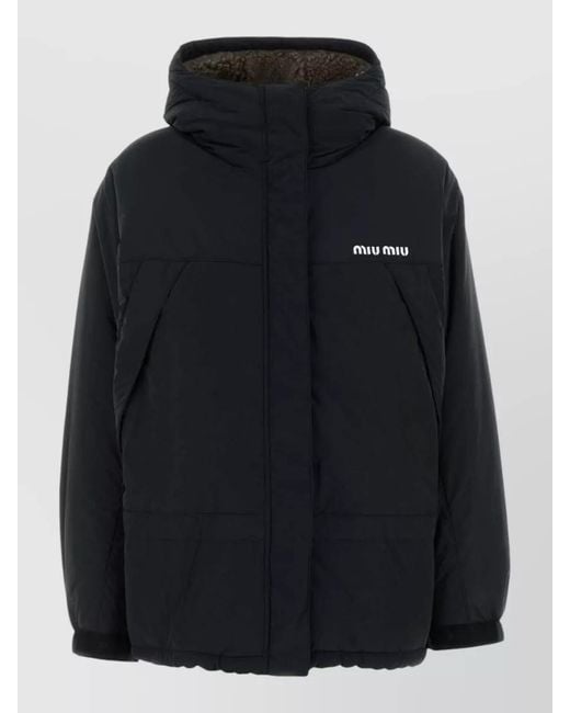 Miu Miu Black Down Puffer Jacket
