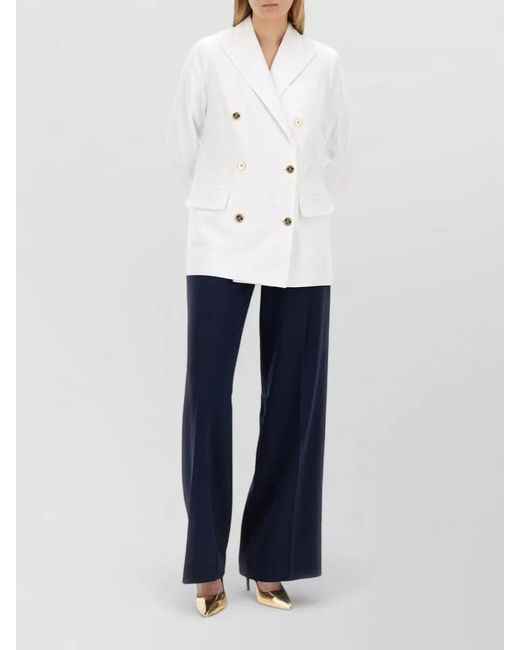 Michael Kors Blue Wide Leg Trousers