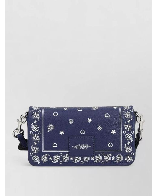 Marc Jacobs Blue Mini Leather Crossbody Bag