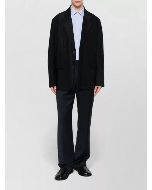 Lardini Blue Attitude Drop Regular Wool Trousers for men