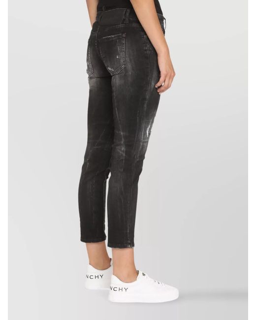 DSquared² Gray Cropped Jeans