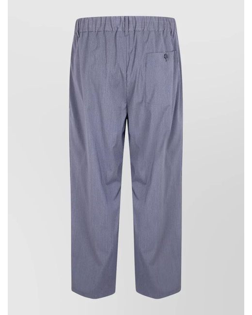 Herno Gray Tailored Trousers Pleats Side And Back Pockets for men