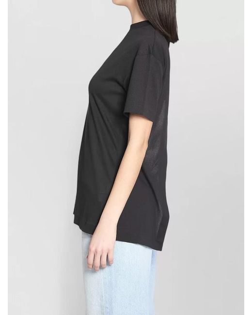 Jacquemus Black Jersey Top Exposed Back Draped Panels