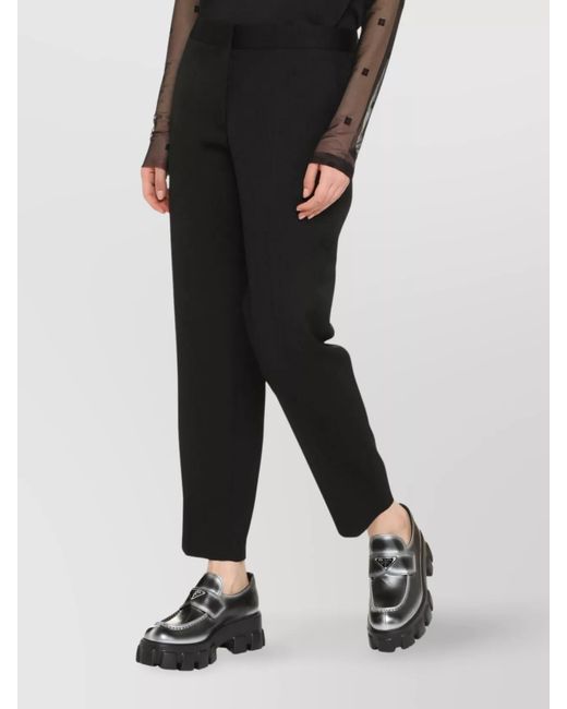 Jil Sander Black Wool Cropped Trousers