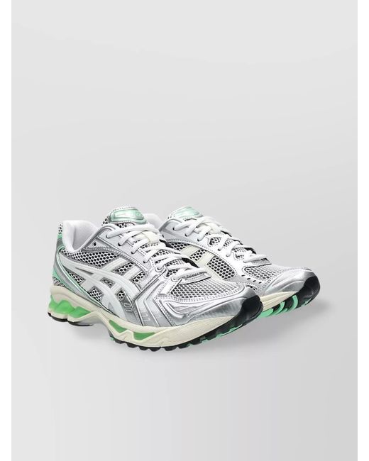 Asics Metallic Synthetic Leather Low-Top Sneakers