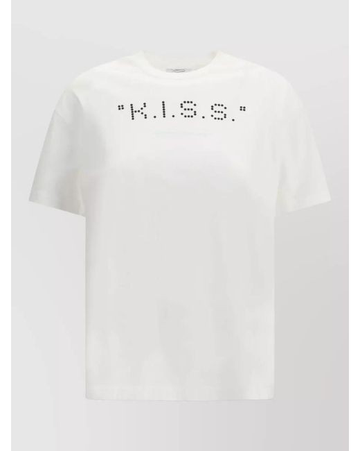 Off-White c/o Virgil Abloh White Cotton Printed Short-Sleeve T-Shirt