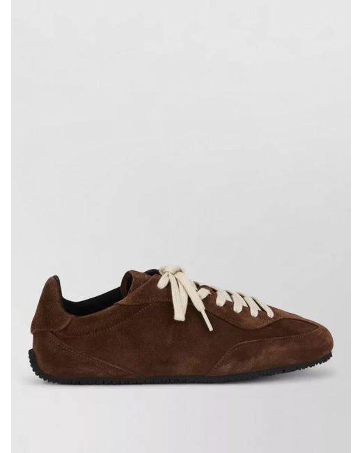 Axel Arigato Brown Suede Lace Up Sneakers Rubber Sole for men