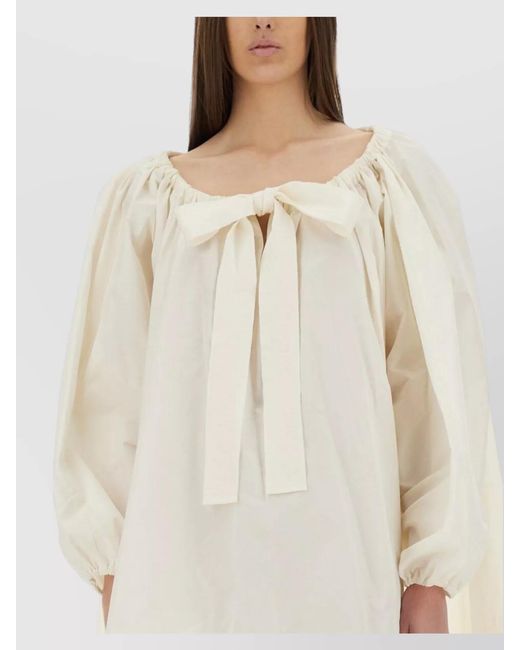Patou White Oversized Mini Dress