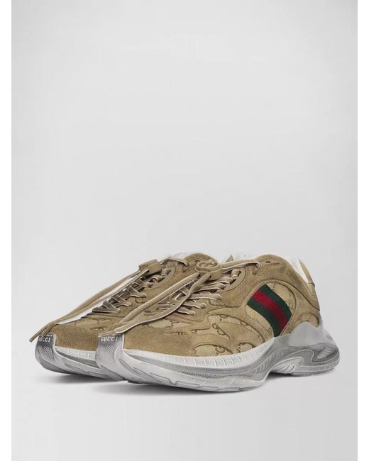 Gucci Metallic 2.0 Sneakers Suede Gg Stripe for men