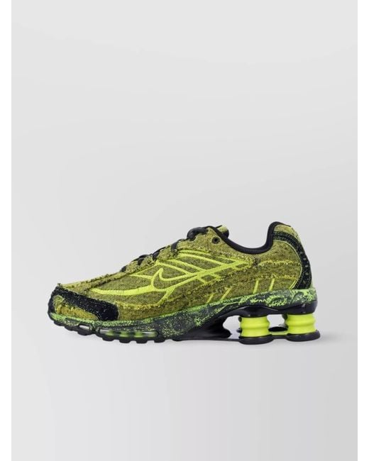 Nike Green Textile Low-Top Sneakers