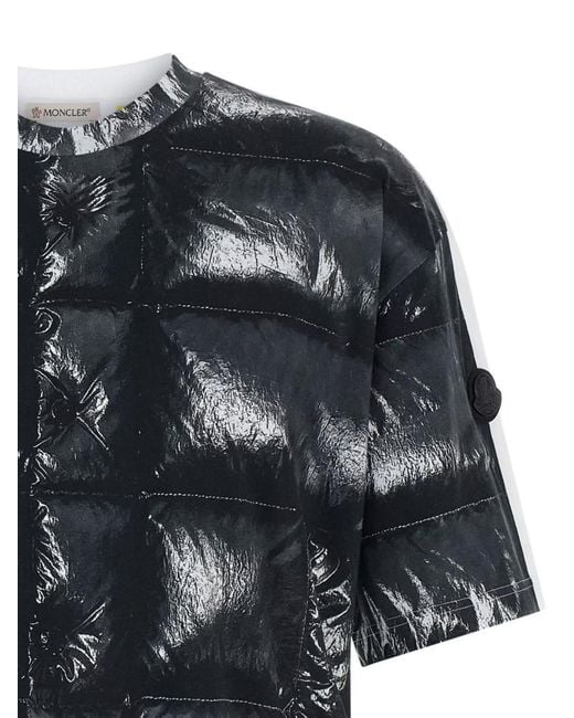 Moncler Genius Black Cotton T-Shirt for men