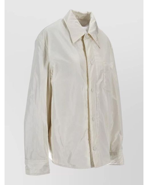 AMI White Padded Shirt Jacket for men