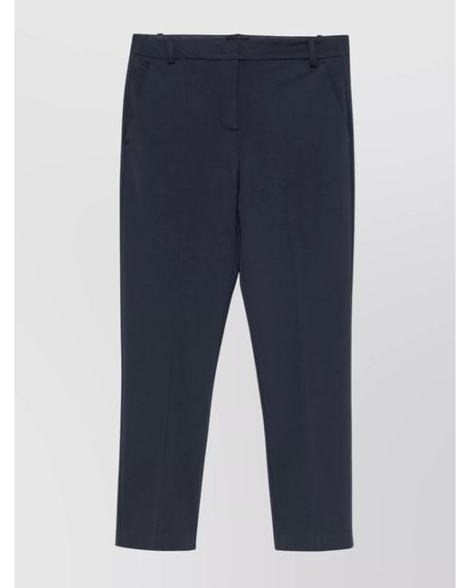 Pinko Blue Beautiful Trousers With Belt Loops And Pockets