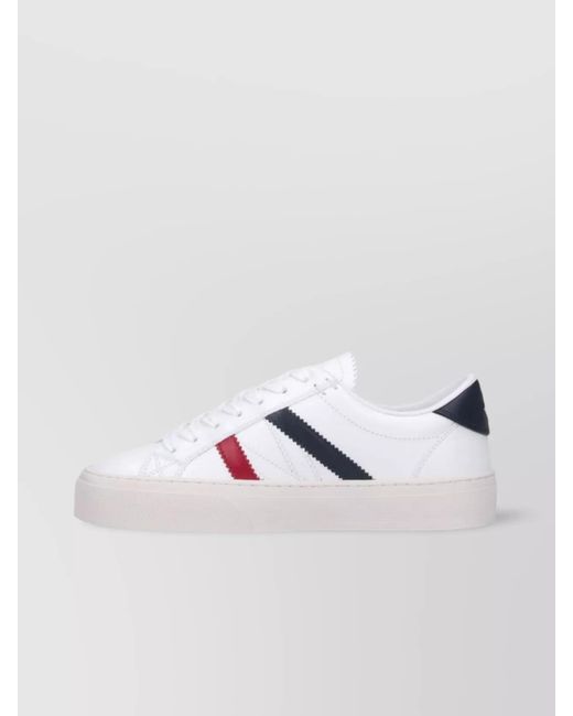 Moncler Metallic Leather Low-Top Sneakers