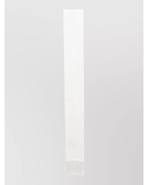 Tom Ford White Studded Silk Scarf