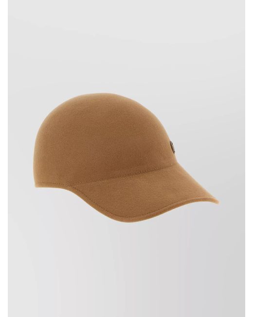 Maison Michel Natural Wool Tiger Cap
