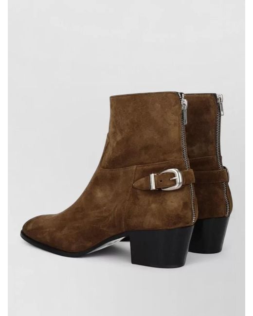 Céline Brown Suede Leather Ankle Boots for men