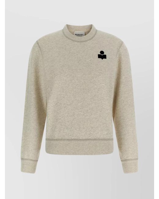 Isabel Marant White 'Maurine' Crew Neck Sweatshirt