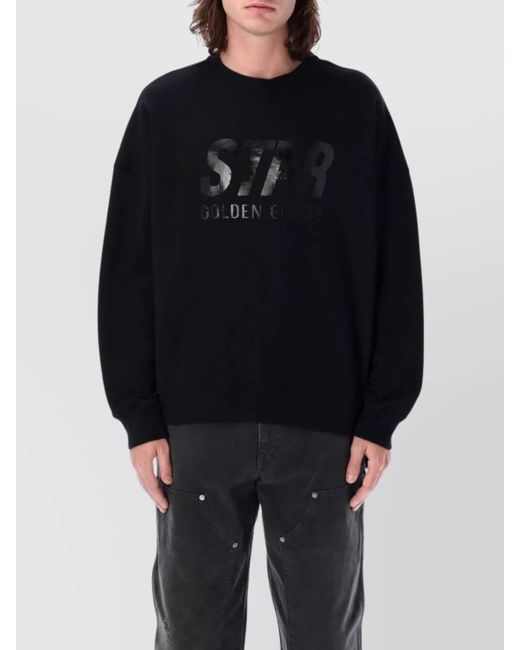 Golden Goose Deluxe Brand Blue Star Logo Crew Neck for men