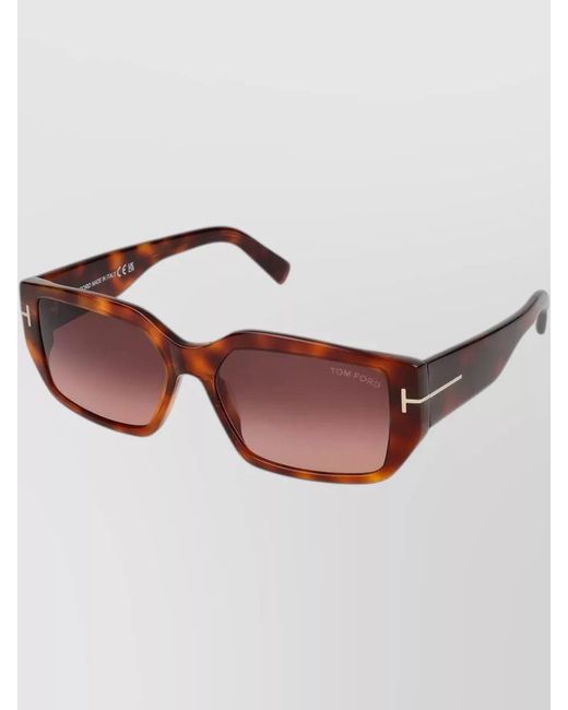 Tom Ford Pink Square Gradient Sunglasses Tortoiseshell Pattern