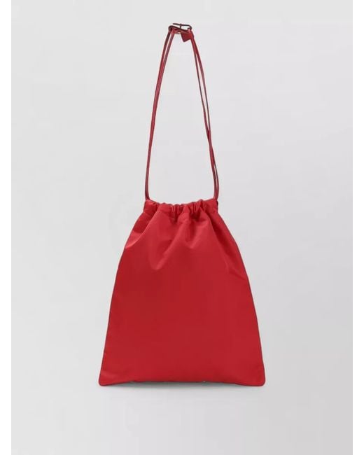 Prada Red Wish Renylon Bucket Bag Pouch