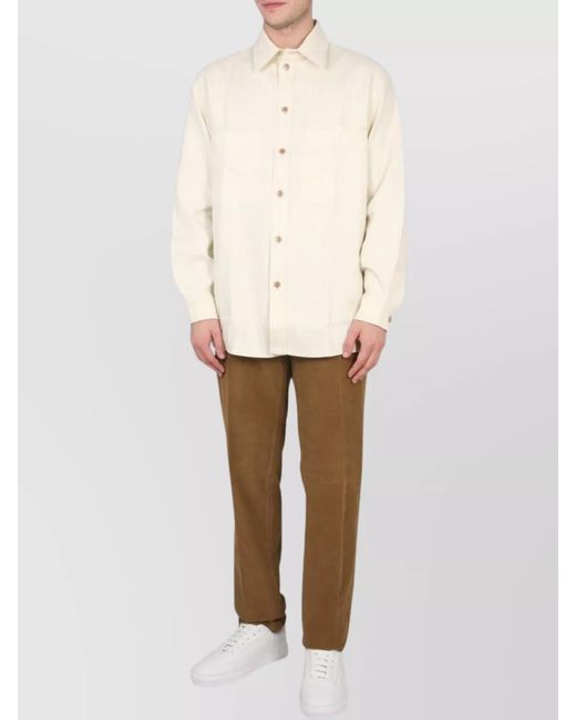 PT Torino Natural Slim-Fit Straight-Leg Trousers for men
