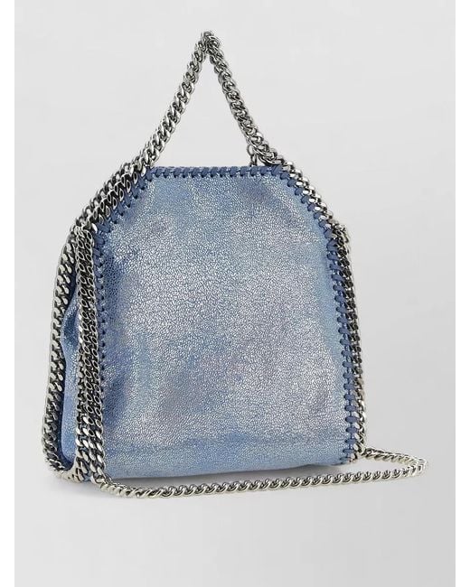 Stella McCartney Blue Falabella Shoulder Bag Small Size Top Handle