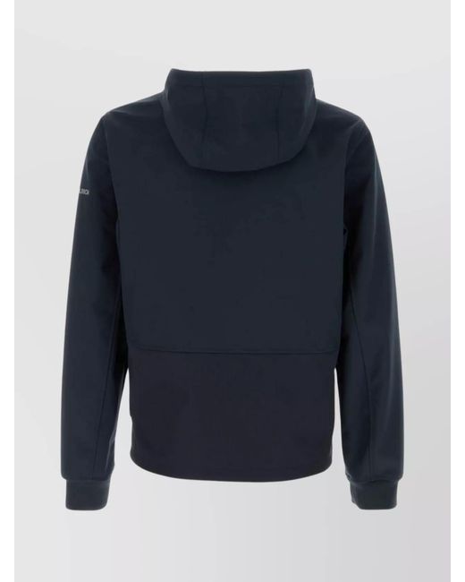Woolrich Blue Softshell Zip Up Hoodie for men