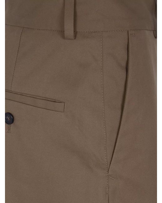 Filippa K Brown Pleated Skirt Belt Loops Back Pockets Slit