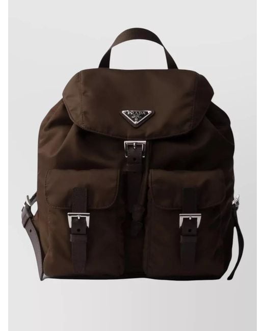 Prada Black Small Recycled Polyamide Backpack
