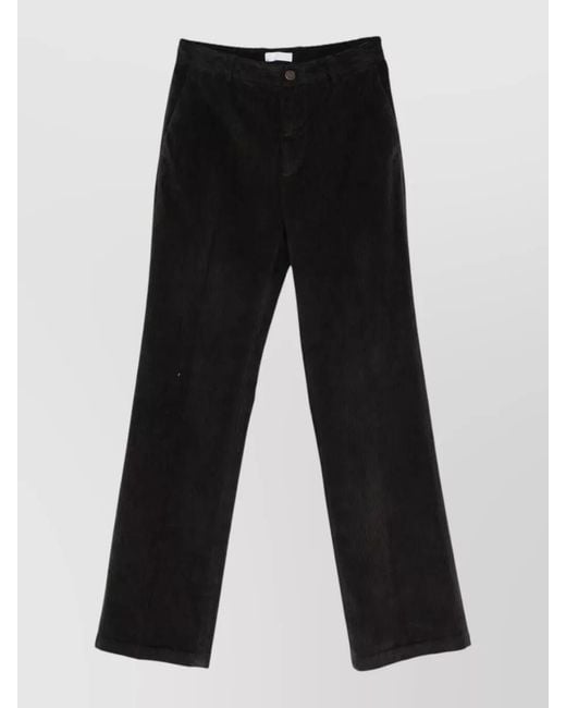 Cellar Door Black Beverly Pleated Wool Pants Belt Loops