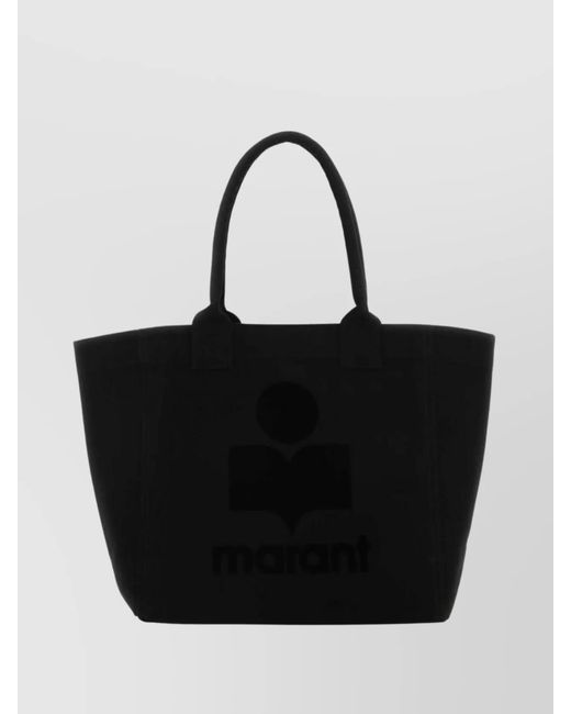Isabel Marant Black Yenky Small Cotton Tote Bag