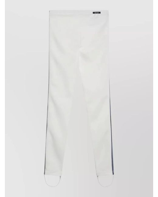 Prada White Side Stripe Pants Stirrup Hem Design