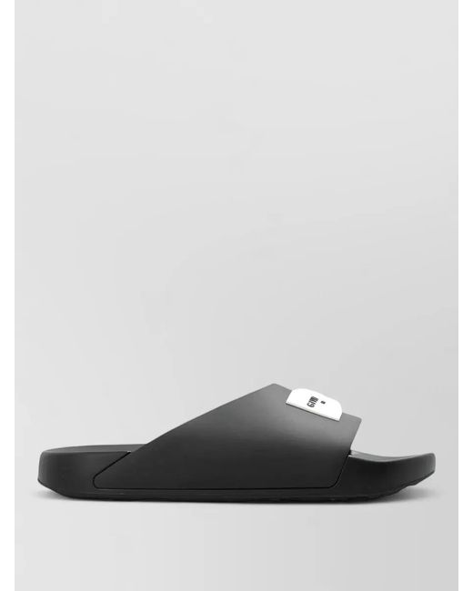 Givenchy Multicolor Rubber Flat Mules Open Toe Design