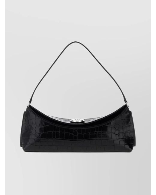 Jacquemus White La Pochette Calfskin Leather Shoulder Bag