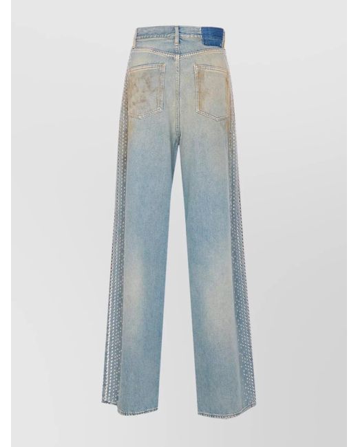Golden Goose Deluxe Brand Blue Denim Studded Boyfriend Jeans