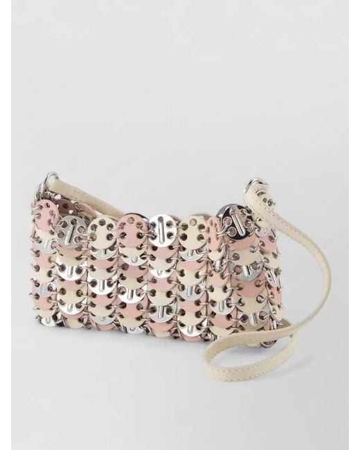 Rabanne Natural Leather Clutch Bag
