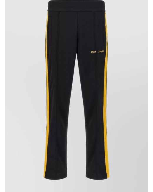 Palm Angels Black Logo Track Joggers Elastic Waistband for men