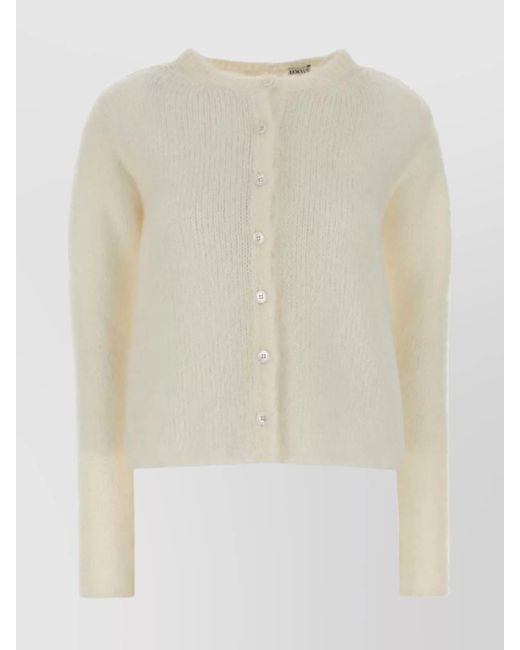 Loewe Natural Mohair-Blend Cardigan
