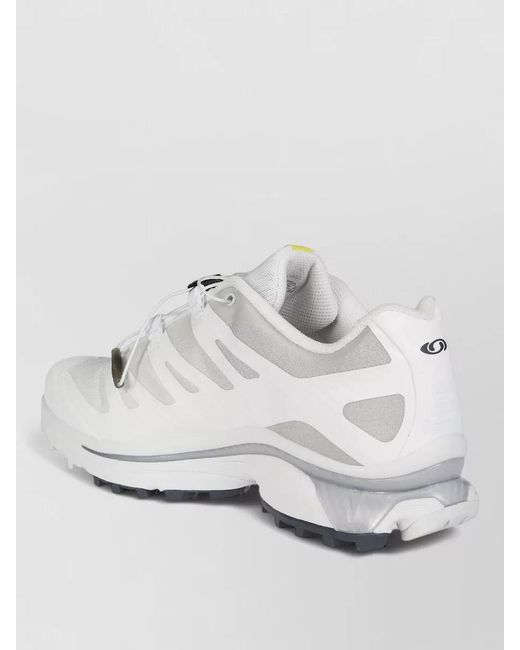Salomon White Mesh Sneakers Pull Tab Rubber Outsole