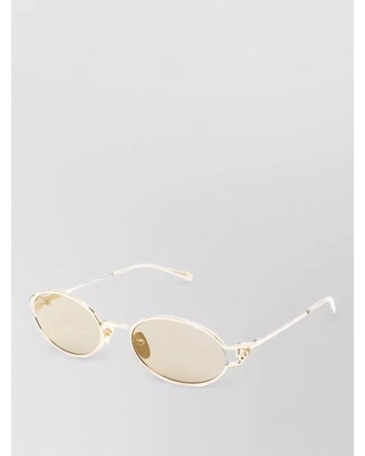 Gucci Natural Oval Frame Sunglasses Adjustable Nose Pads