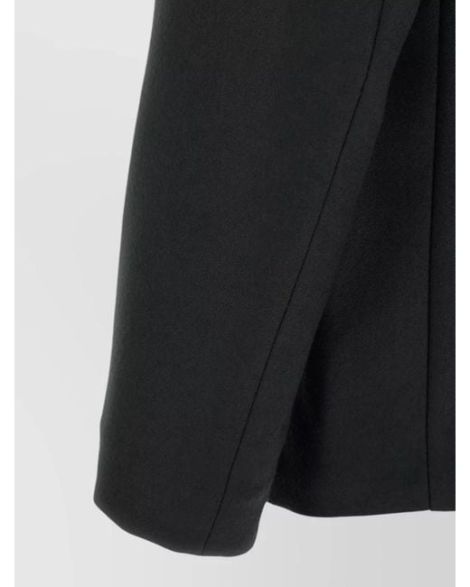 Maison Margiela Black Tailored Blazer Single Breasted Long Sleeves Notch Neckline for men