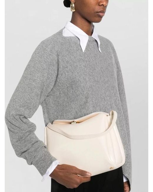 THEMOIRÈ Natural Calipso Trunk Double Handle Shoulder Bag