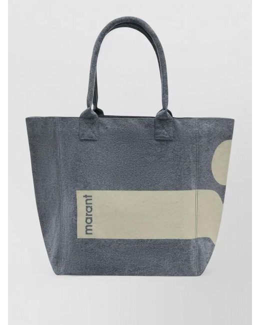 Isabel Marant Gray Yenky Small Tote Bag Top Handles