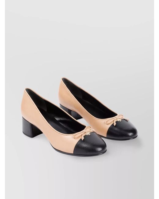 Tory Burch Natural Leather Pumps